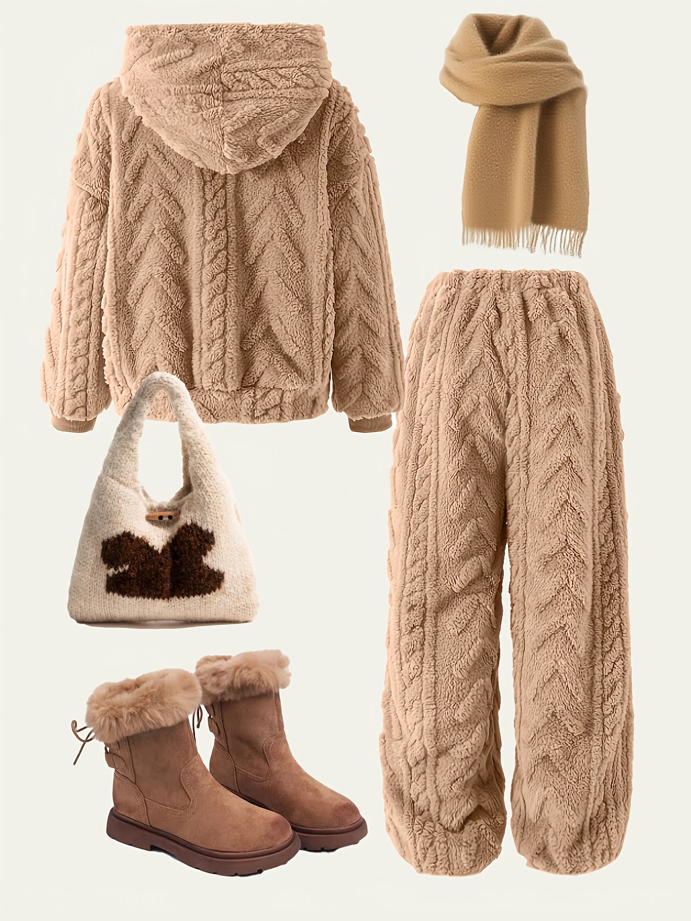 New Autumn And Winter Girls' Fashion Features a Stylish And Minimalist Design, with a Trendy Long-Sleeve Hoodie And Stylish Long Pants, Suitable for Daily Outings, Beach Vacations, Travel, Parties, And Gatherings for Older Gi