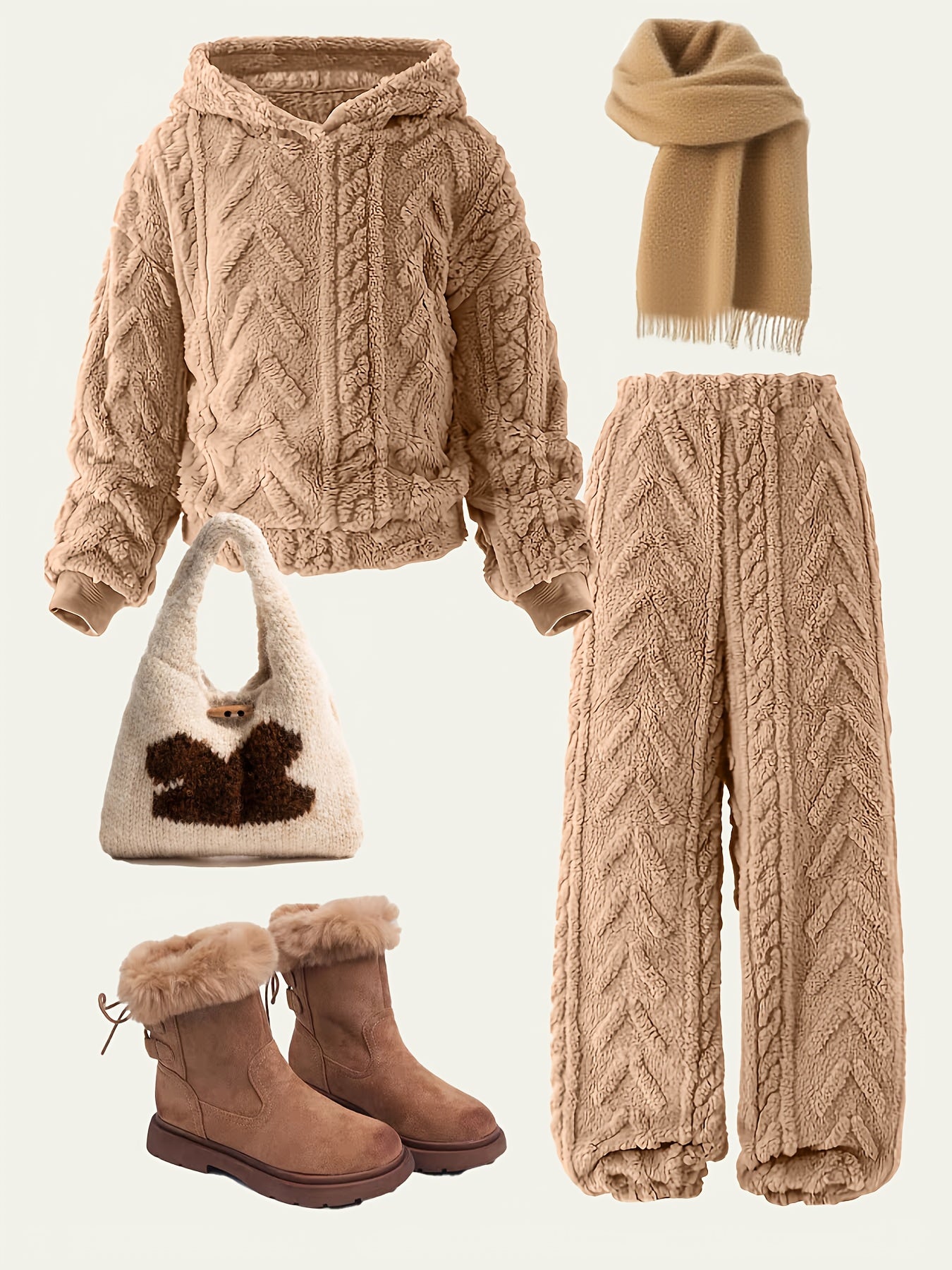 New Autumn And Winter Girls' Fashion Features a Stylish And Minimalist Design, with a Trendy Long-Sleeve Hoodie And Stylish Long Pants, Suitable for Daily Outings, Beach Vacations, Travel, Parties, And Gatherings for Older Gi