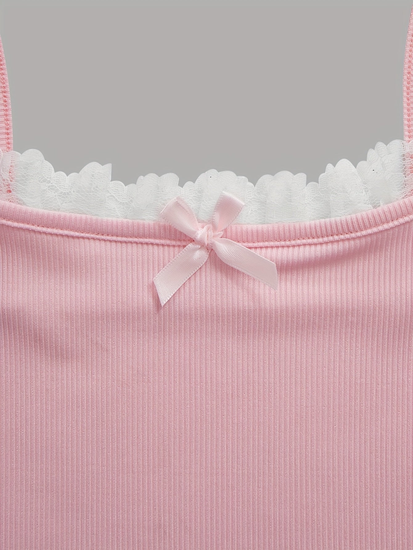 Clothing for Young Girls: a Set of Two Cute And Sweet Summer Vests with Bow Decorations, And a Set of Two Stylish And Stretchy Casual Vests for Summer, Perfect for Young Ladies.