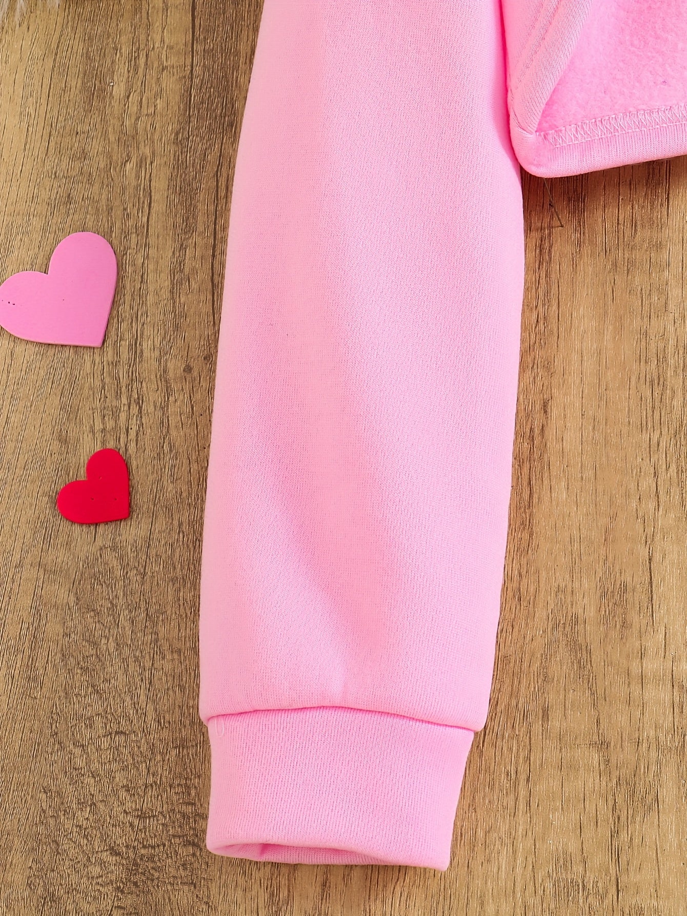 3-Piece Trendy Fashion Sweatshirt Set for Girls, Casual Heart Print Fleece-Lined Sweatshirt Three-Piece Set, Autumn Winter Gift, Suitable for Daily Wear, Handmade, Crop Top, Casual, Vacation, Travel, Back to School, Prom, Gra