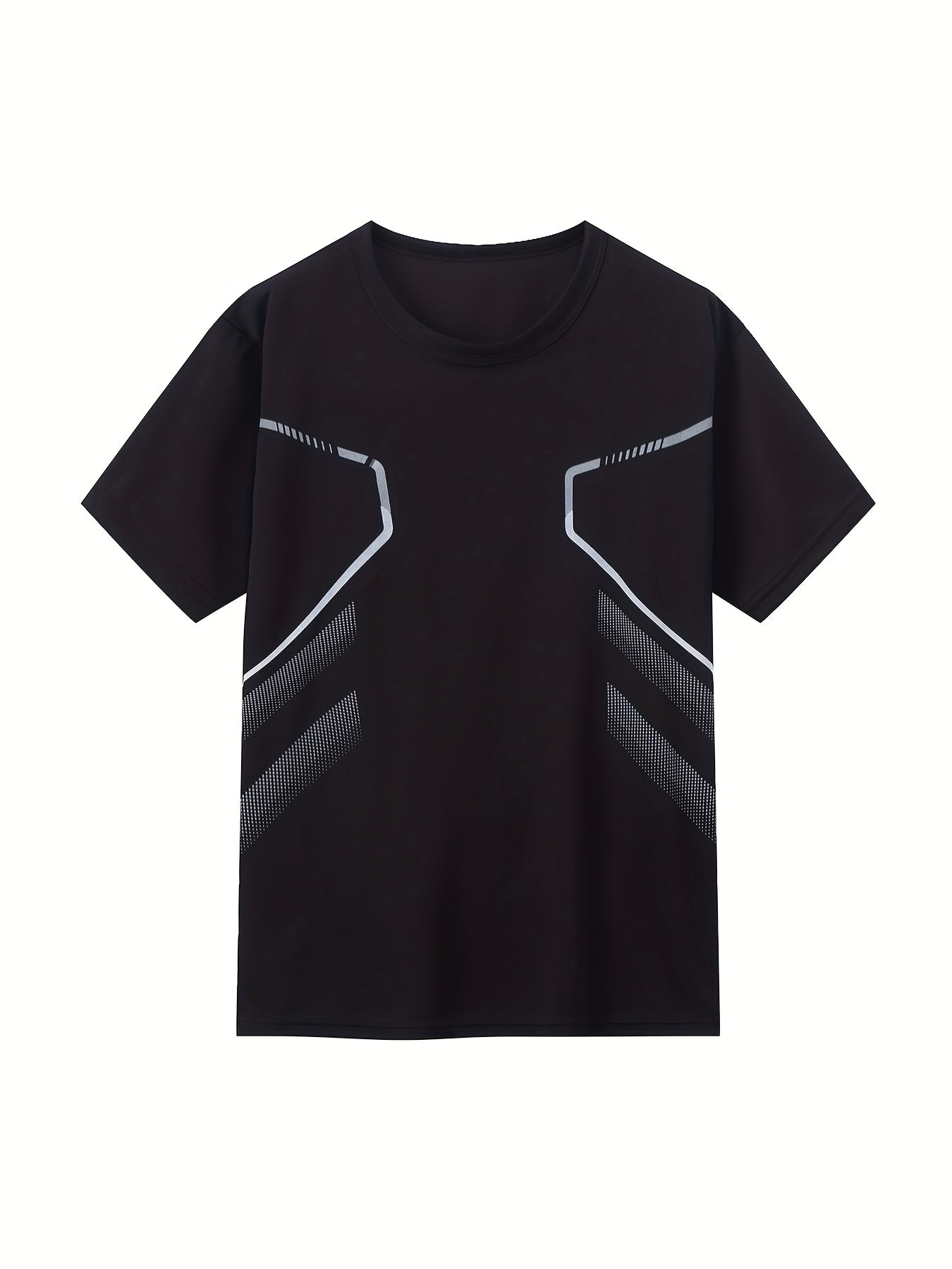 4pcs Youth Boys' Short Sleeve Summer Mesh Quick-Dry Casual Sports T-Shirts in Solid Black, Grey, Red, and Khaki for Versatile Casual Attire Outdoor Running Tops Suitable for Ages 13+ Breathable Lightweight Multi-Piece Set