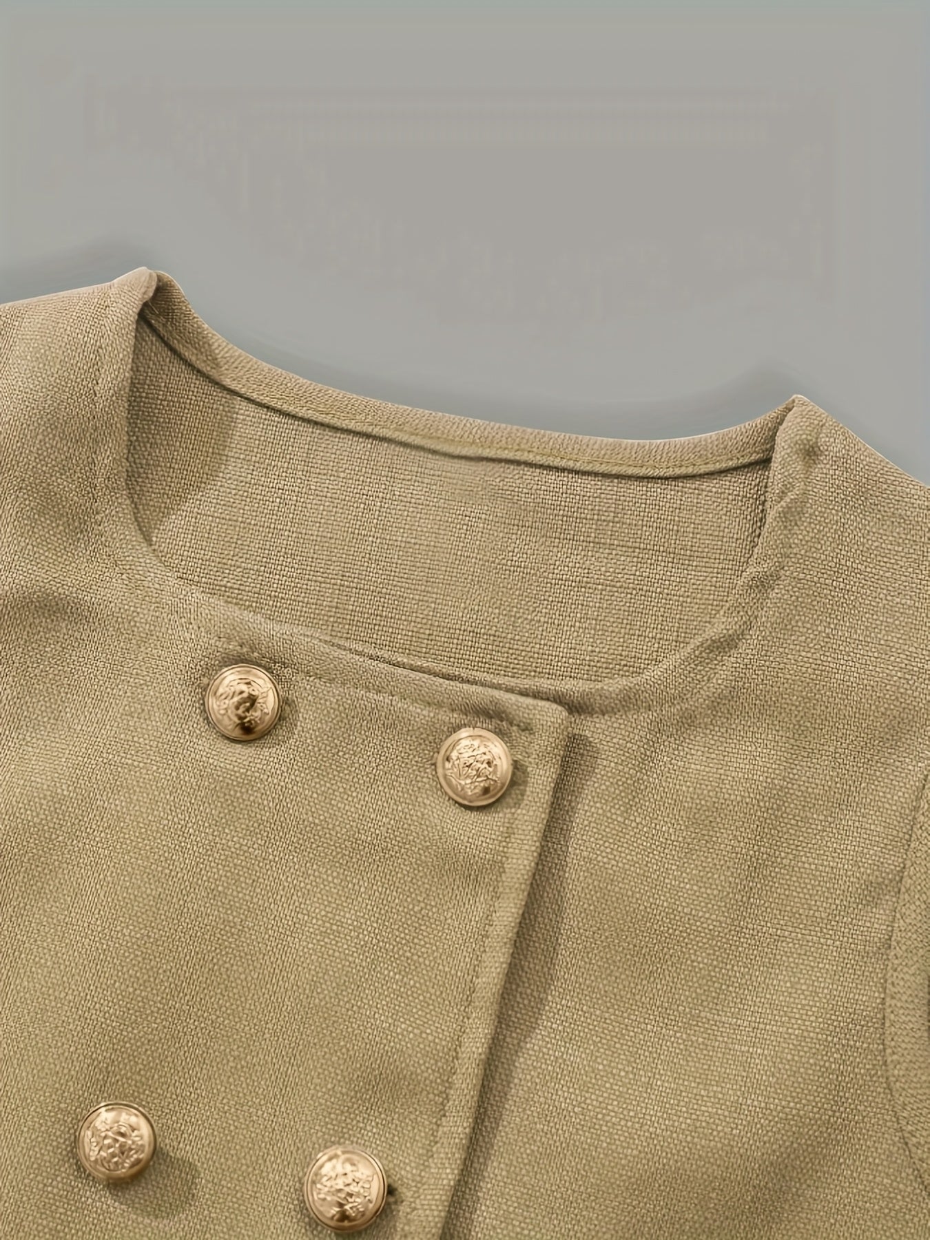 Spring and Summer Girls' Fashionable New Korean Style Button-Decorated Round Neck Sleeveless Vest + Exquisite Lapel Pleated Cuff Long Sleeve Top + Simple Versatile Pleated Pants Set for Casual Outings, Parties, Picnics, and G