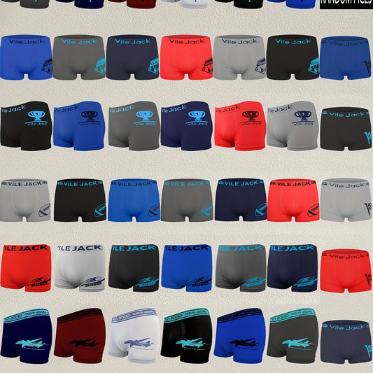 RANDOM 10pcs 1PACK, Boys 10pcs Boxer Briefs, Cartoon Boxer Briefs Multi-Style Random with Polyester Cartoon Briefs for Teenagers