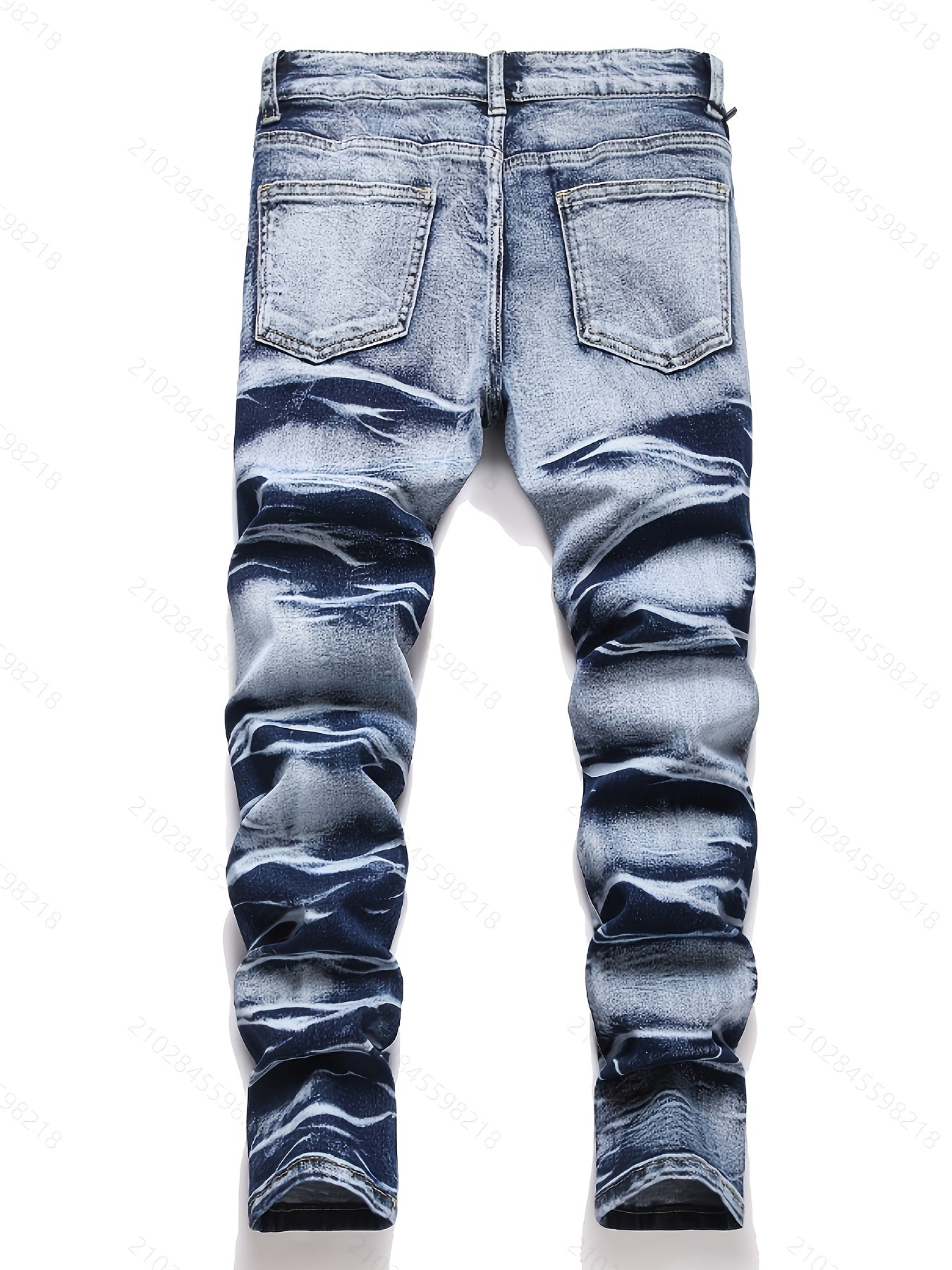 [3pcs Of Jeans] Boys' Retro Distressed P'd Slim Fit Washed Denim Jeans, Boys' Casual Multi Piece Jeans, All Season Collection