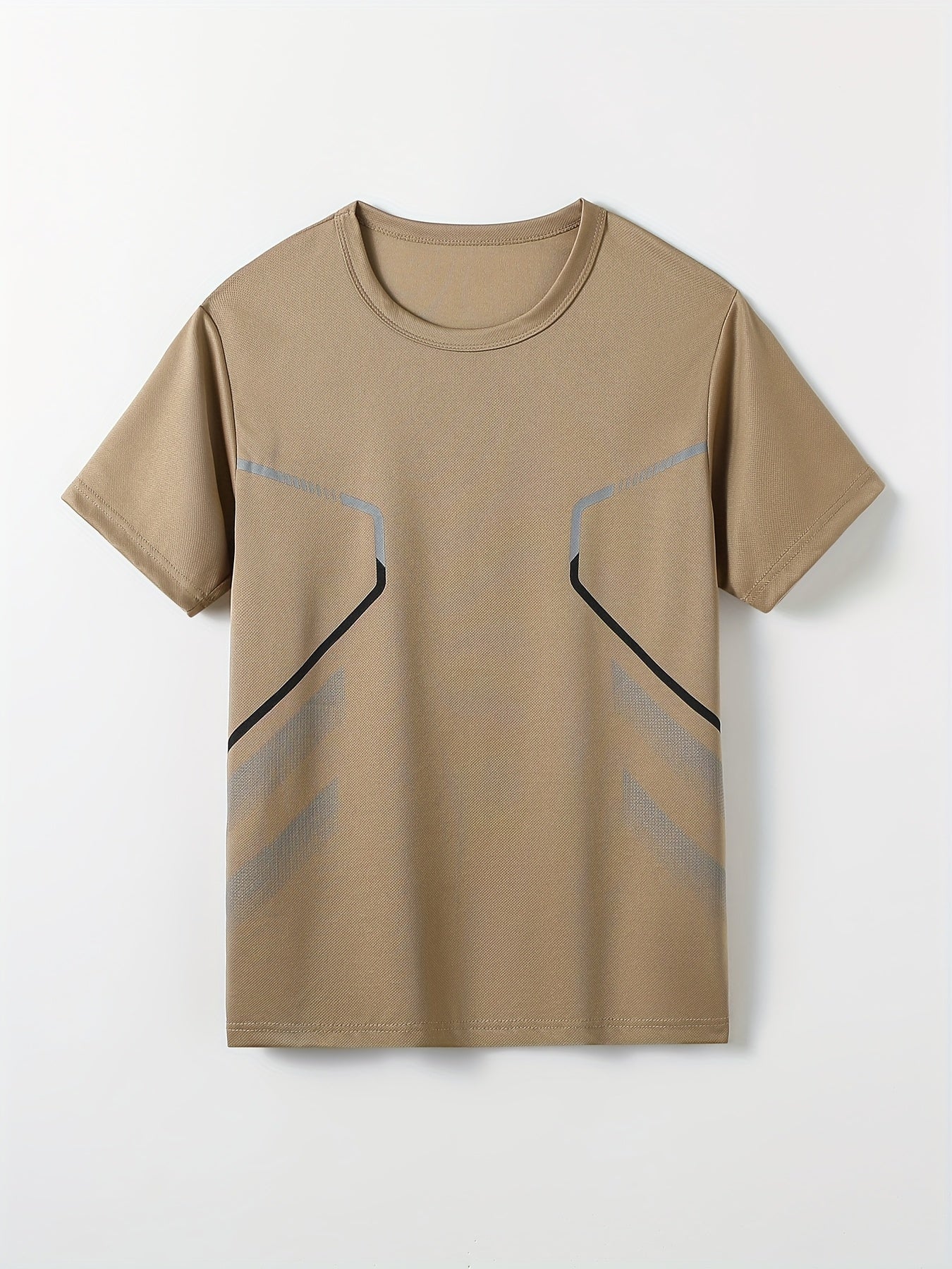 [Breathable T-Shirts] 7pcs Breathable & Lightweight Men's Casual Short-Sleeve T-Shirts | Black, White, Gray, Blue, Red, Khaki, Green - Comfortable for Outdoor Activities, Sports, and Everyday Wear - Perfect for Brothers, Teen
