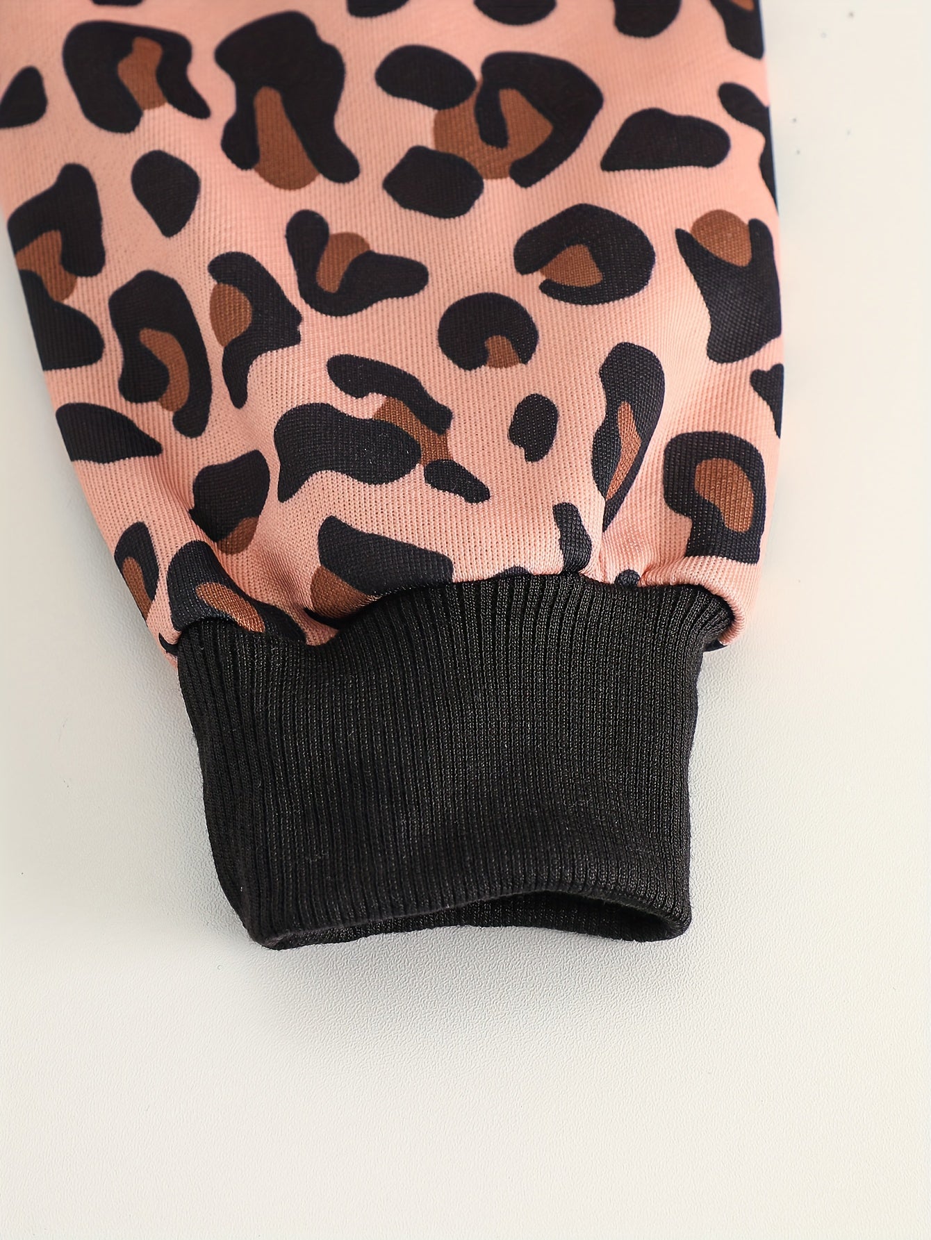 Girls' Fashion Set Two-Piece Autumn Leopard Print Hooded Long Sleeve Jacket and Wide Leg Pants Fashion Sports Two-Piece Set, Perfect for Outdoor, Perfect for, Girl Clothe, Girl Outfit, School Clothes/uniform For Girl