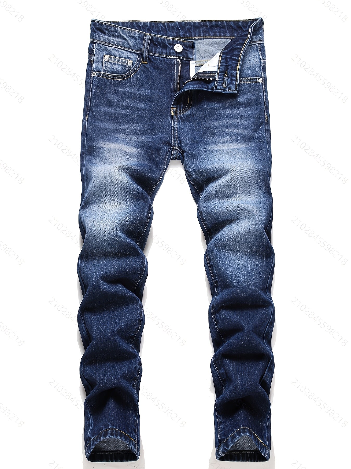 3pcs Of Jeans: Boys' Retro Slim Fit Washed Jeans, Boys' Casual Multi Piece Jeans, Four Season Series