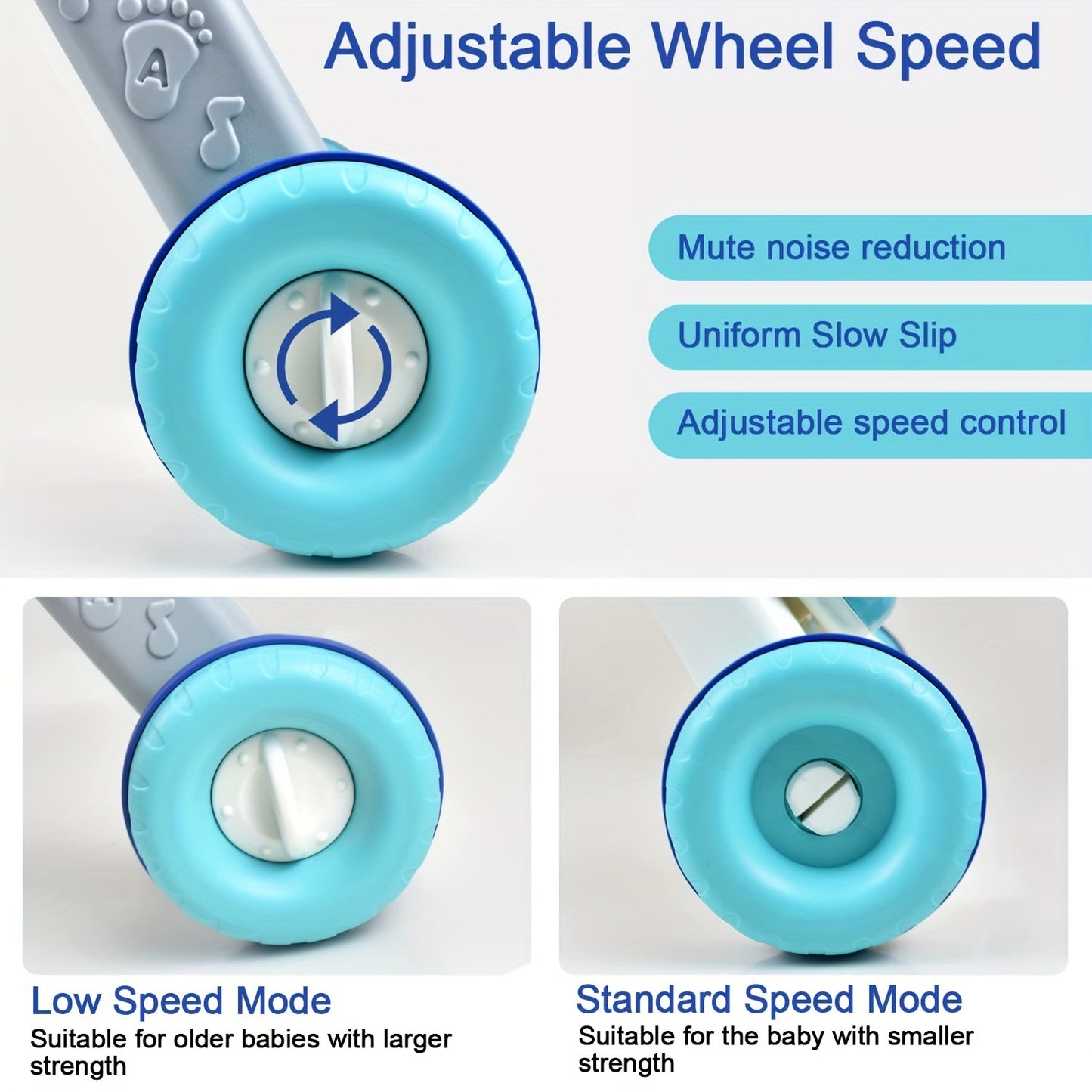 Interactive Baby Walker with Lights and Sounds, Educational Push & Pull Toy, Musical Activity Center for Kids, Durable ABS Material, Ideal Gift for 1-2-3 Year Old Boys and Girls