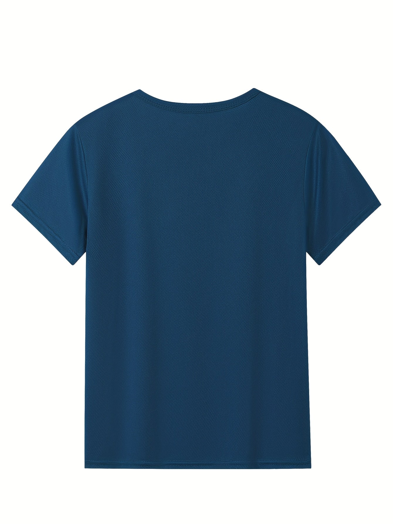 [Quick-Dry T-Shirts] 8pcs Quick-Dry Athletic T-Shirts | Breathable Mesh, Lightweight & Moisture-Wicking, Vibrant Color Block Design with Striped Sleeves, Regular Fit for Boys & Girls, All-Season Casual & Sports Wear