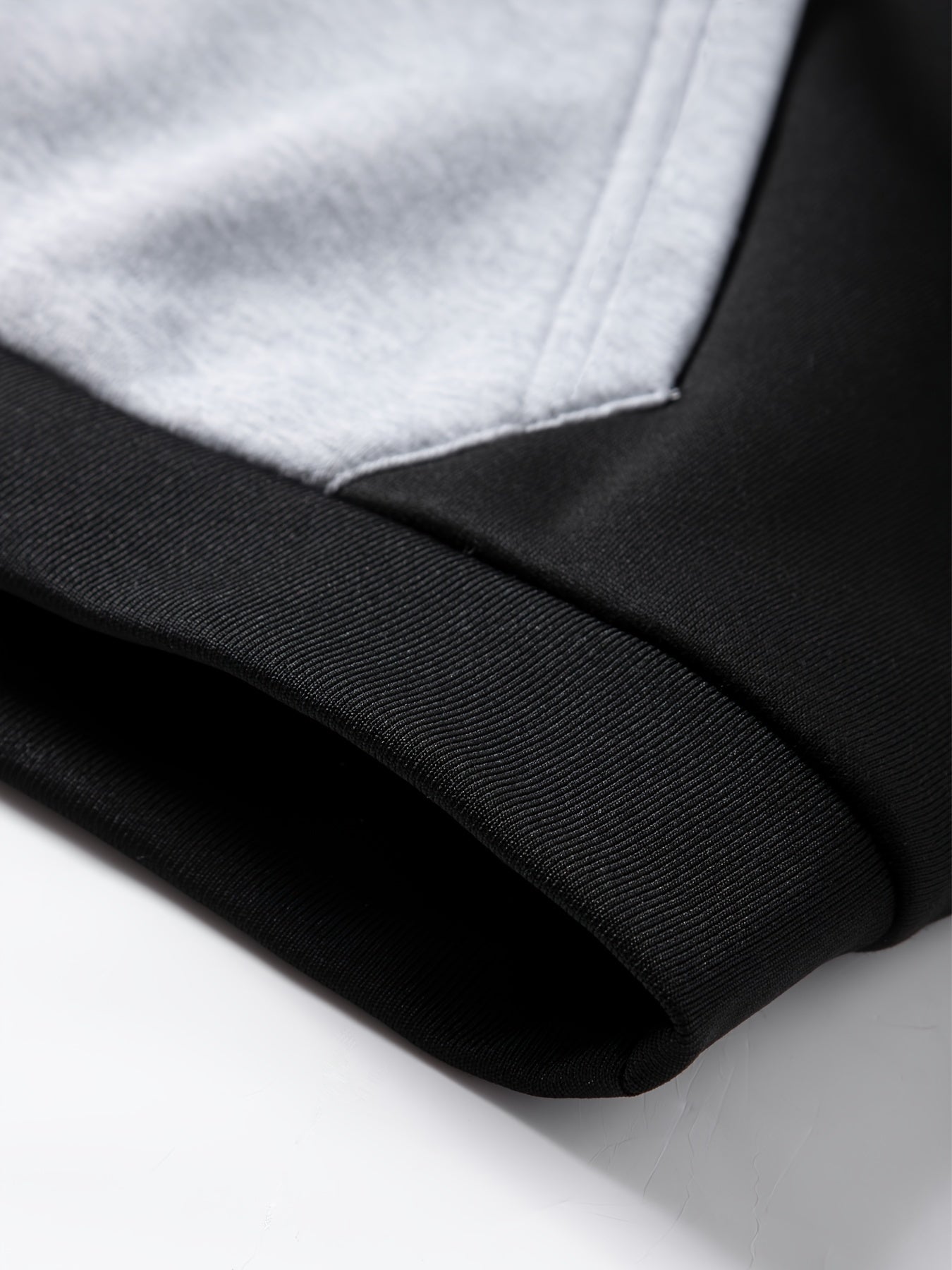 [2 Sets Contrast Hoodie] 2 Sets Classic Contrast Color Splicing Hoodie and Pants | Fashionable Casual Sports Suit for Boys and Girls | Comfortable Children's Daily Wear with Velvet in Autumn and Winter