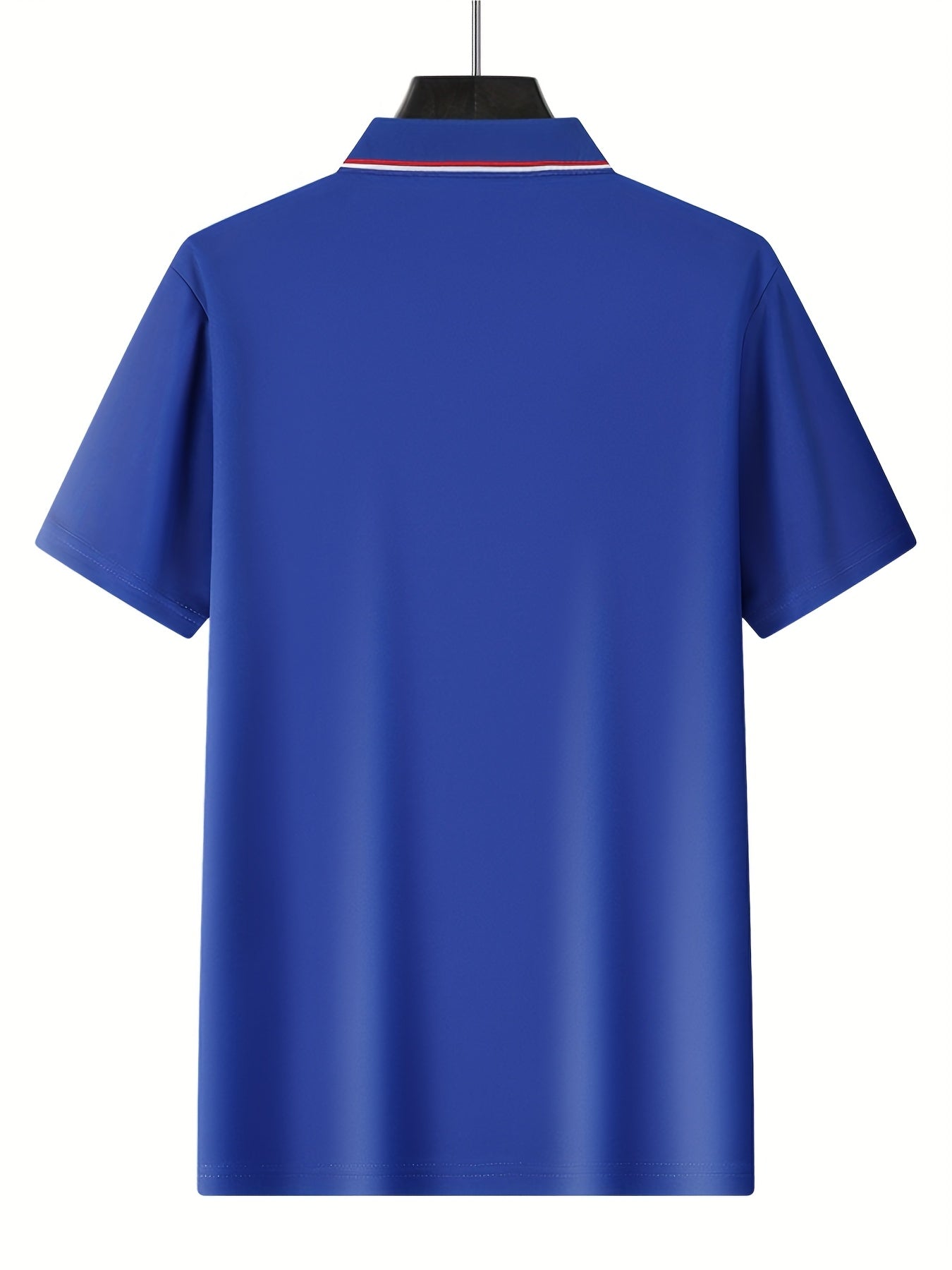[Fashion Polo Shirts] 3pcs Teen Fashion Polo Shirts | Short Sleeve, Solid Color, Regular Fit, Half Placket, Rib-Knit Details, Medium Stretch, Summer Casual Wear, Conventional Lapel Collar, Regular Sleeve Length, for Weekend C