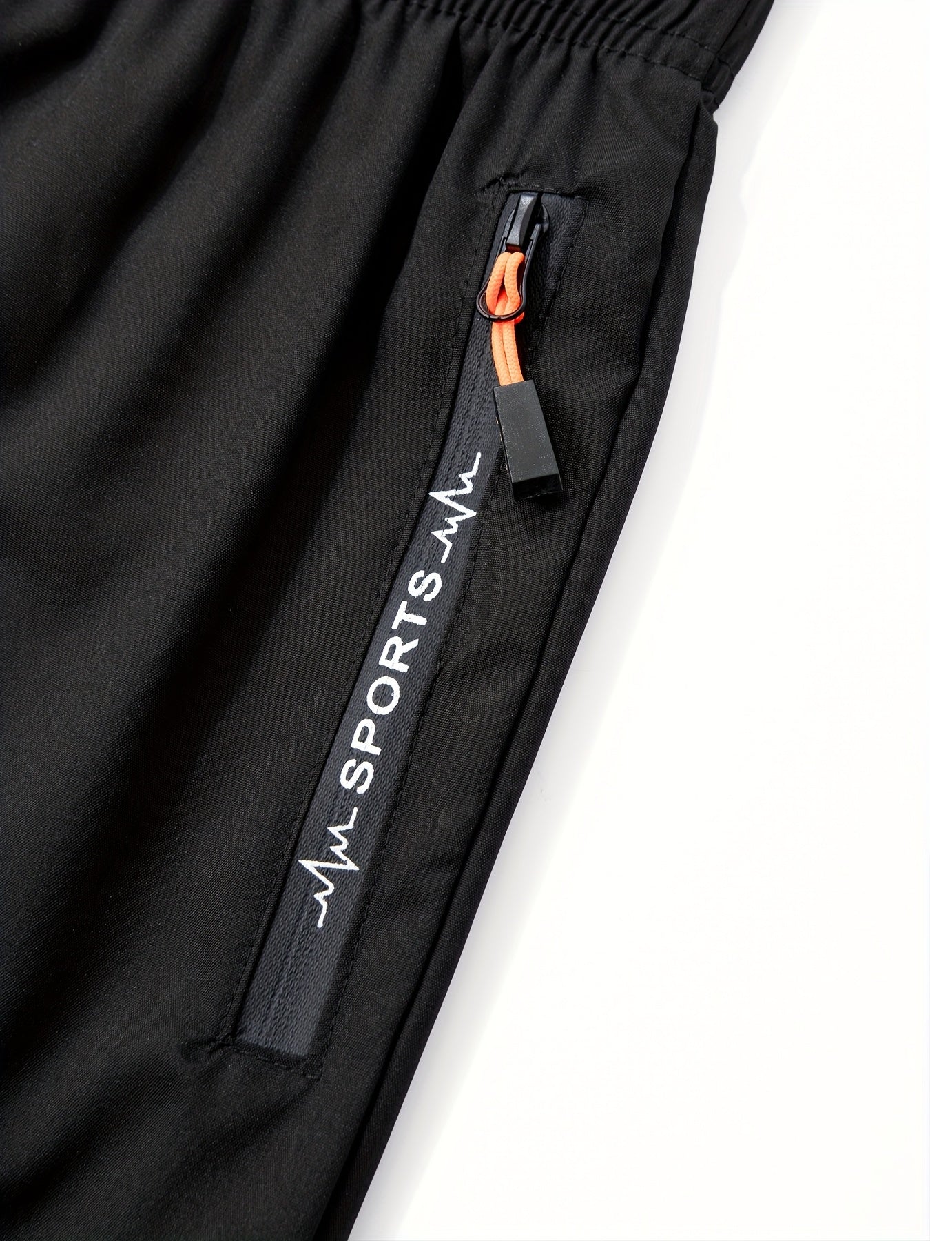 [5-Pack Quick-Dry Boys' Pants] 5-Pack Boys' Quick-Dry Lightweight Athletic Pants with Zipper Pocket | Non-Stretch Fabric, Elastic Waistband | All-Season Running, Sports & Everyday Pants | Multi-Color Options (Black/Blue/Green