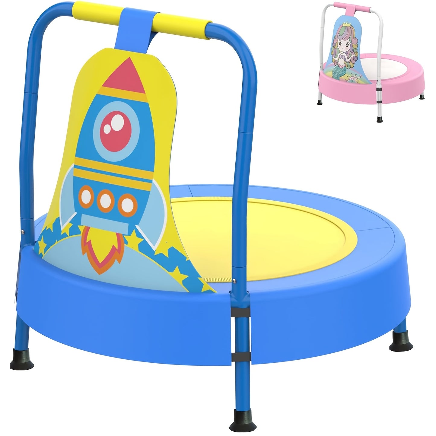 Baby & Toddler Toys, Mini Toddler Trampoline, Birthday Gifts For Baby Toddler Boys & Girls, Toddler Gift Ideas, Indoor Outdoor Trampolines For Kids Ages 6 Months To 4 Years