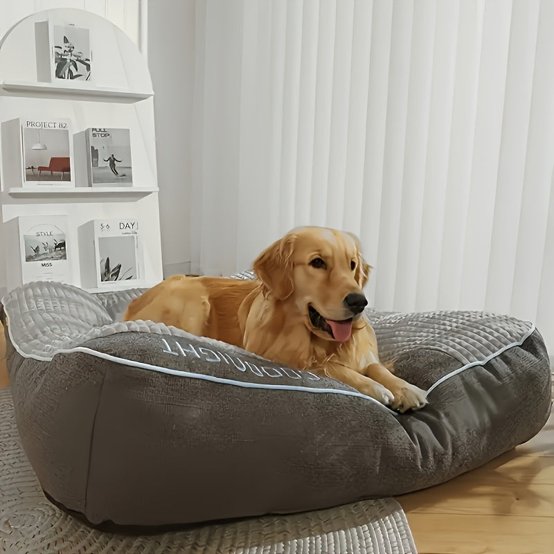 Non-removable And Washable Autumn And Winter Dog Kennels For Small, Medium And Large Dogs, Golden Retrievers, Large Dog Kennels, Warm And Thickened Dog Mats, Cat Sleeping Mats, Pet Cat Kennels