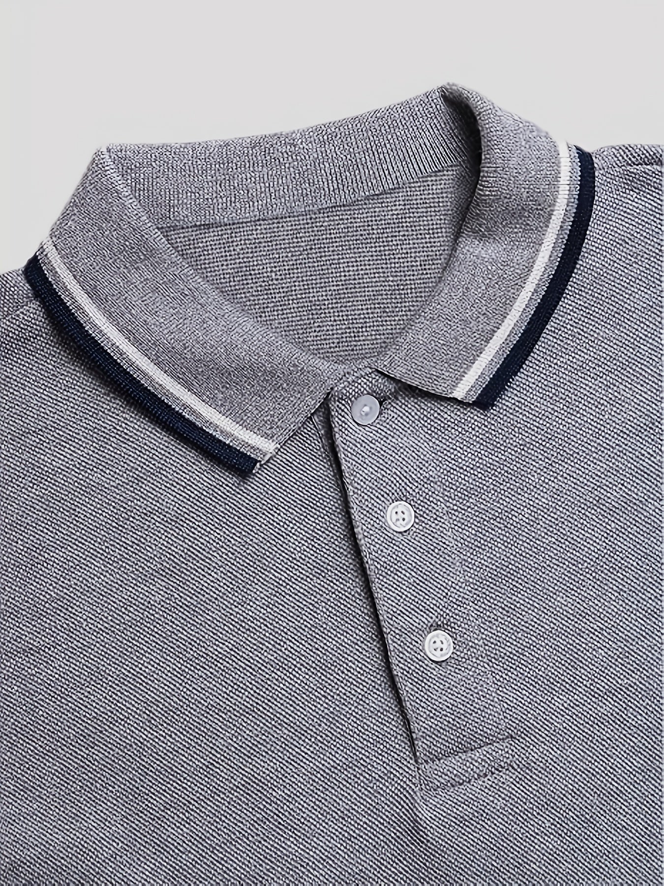 2pcs set of youth boy short-sleeved collar T-shirt tops, simple and casual fashion, suitable for summer